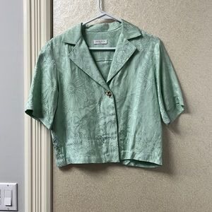 Sandro Flower Blouse